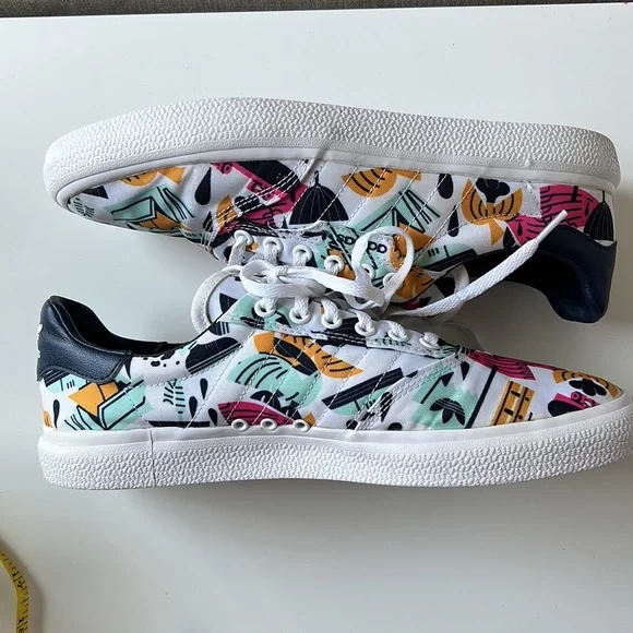 Adidas Originals 3MC Vulc Skateboarding White Lace Up Mens Trainers DB3607 sz10 - Picture 3 of 14